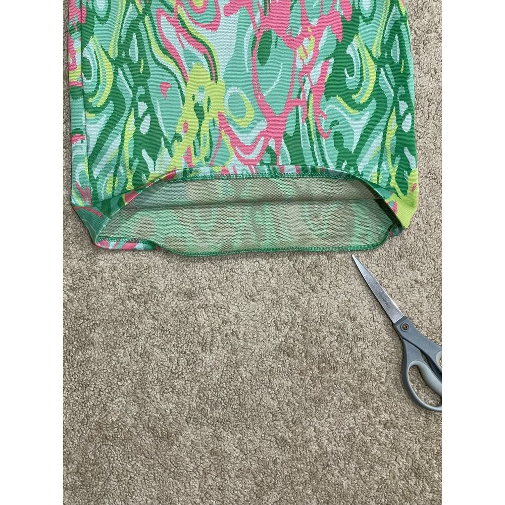 Zara Green Pink Multi Print Mini Dress - Picture 5 of 7